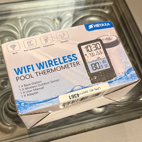 Heyaxa WiFi Wireless Pool Thermometer - Black - Picture 1 of 6